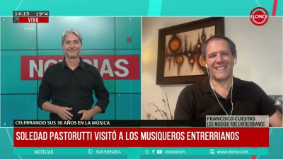 Soledad Pastorutti visit&oacute; a los Musiqueros Entrerrianos